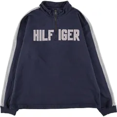 古着 90年代~ トミーヒルフィガー TOMMY HILFIGER JEANS ハーフジップスウェットシャツ トレーナー メンズXL相当 ヴィンテージ/eaa501008