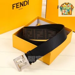 FENDI フェンディ 両面小牛革ベルト08-1-OS83