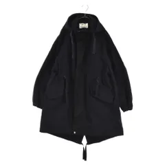 Acne Studios (アクネ スティディオス) ツイルコットンフィッシュテールロングコート ネイビー ブラック FN-MN-OUTW000301のサムネイル