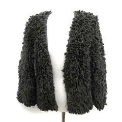 アレキサンダーワン ALEXANDER WANG TRICOT ショートコート ジャケット ノーカラー XS S グレー /YM ●Dのサムネイル