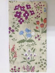 ダブルガーゼ手ぬぐい 和晒し手ぬぐい おまとめ買いがお得 【野の花 クリーム】汗取り 薄い ご旅行にも 出産祝い 沐浴 新品未使用品 日本製