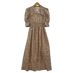 31 Sons de mode　トランテアン ソン ドゥ モード 総柄ワンピース size36/ベージュ