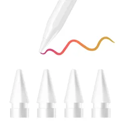 Apple ペンシル交換用ペン先 GD13 GD13Pro適用替えペン先 4個入り 白ペン先 超高感度 繊細 耐摩アップルペンシル第一＆二世代代用ペン先のサムネイル