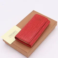 箱付 美品 ルイヴィトン エピ ミュルティクレ4 レッド 4連 レザー ゴールド メンズ/レディースキーケース SGN 2000000 NSK