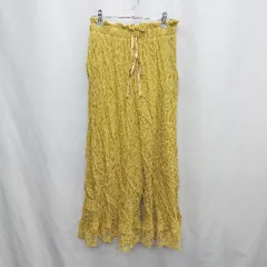 ◇ ⊂ axes femme アクシーズファム ウエストゴム イージーパンツ サイズF マスタード系 レディース E  【1503060002155】