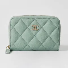 新品 シャネル CHANEL コインケース CLASSIC ZIP COIN PURSE ミントグリーン