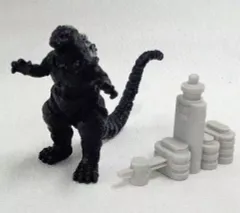 【中古】食玩 トレーディングフィギュア 1.平成ゴジラ+管制塔 「ゴジラ王国」 