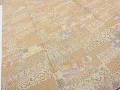 平和屋着物■上質な紬　吉祥花文　逸品　DAAC6604feのサムネイル