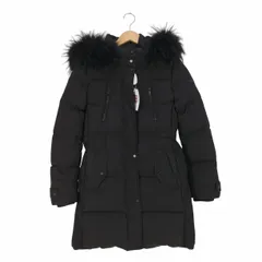 ゲス GUESS ラクーンファー サイドプリーツダウンコート レディース import：S のサムネイル