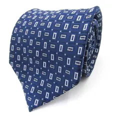 シャルル・ジョルダン ブランド ネクタイ 総柄 シルク PO  メンズ ブルー CHARLES JOURDAN 【中古】