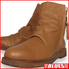 Lee リー サイドジップブーツ 本革 25.5 メンズ 茶 ドレープ加工 サイドジップブーツサイズ25.5cm一覧←SEULB屋着古← HH9694のサムネイル