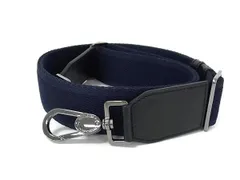 ■極美品■ DOLCE＆GABBANA ドルチェ&ガッバーナ キャンバス バッグ用 ショルダーストラップ 斜め掛け 肩掛け ブルー系 FI9394