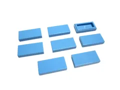 レゴ★未使用！パステルブルーの１×２タイル８点セット