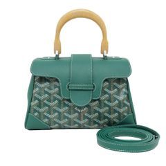 【名東】【GOYARD】ゴヤール サイゴンミニ ソフトバッグ ハンド 2WAY ショルダー SAIGONMINTY09CL09P グリーン 緑色 レディース その他【中古】