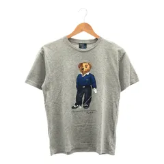 Polo by Ralph Lauren 90’s ポロラルフローレン  Polo BEAR ポロベア プリントTee 半袖Tシャツ ヴィンテージ グレー XS