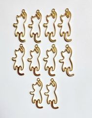 猫・猫チャーム・猫空枠・空枠・ハンドメイド・パーツ・素材・レジン・ペンダント・ペンダントトップ・チャーム・コネクター・キーリング・キーホルダー