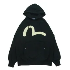 EVISU エヴィス　水軍　ジップスウェットパーカー　ブラック　38 EVISU エヴィス 水軍 ジップスウェットパーカー ブラック 38