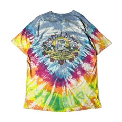 雰囲気系 90s USA製 GRATEFUL DEAD プリント タイダイ染め 半袖 Tシャツ L / 90年代 アメリカ製 グレイトフルデッド オフィシャル バンド バンT