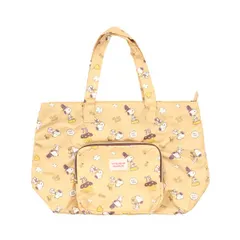 スヌーピー75周年記念 折りたたみバッグ スヌーピー バッグ 大きめ 肩掛け トートバック 旅行 マザーズバッグ エコ エコバッグ カバン 買い物 ショッピング サブバッグ アウトドア キャンプ キャリーオン ギフト シフレ