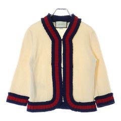 GUCCI (グッチ) 17AW WOOL KNIT CARDIGAN ウール ニット カーディガン レディース アイボリー