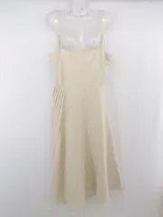 ◇ apres jour アプレジュール サイドプリーツ ロング キャミソールワンピース サイズLL ライトベージュ系 レディース P  【1302160009817】