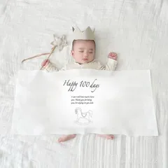 バースデー タペストリー 横長 飾り付け 飾り 用  女の子 男の子 子供バースデータペストリー 100日祝い birthday　誕生日 飾り付け 写真撮影 シンプル インテリアleigao06