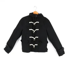 アーバンリサーチ ダッフルコート ショートダッフル ウール混 アウター 黒 レディース freeサイズ ブラック URBAN RESEARCH 【中古】