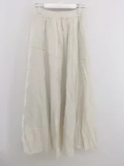 ◇ JEANASIS ジーナシス ロング フレア スカート サイズF アイボリー レディース P  【1212220004419】