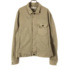 アンドエー 日本製 ワークジャケット 42 ベージュ系 AND A STAnd ARD ブルゾン メンズ 古着 【240403】