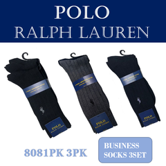 POLO RALPH LAUREN(ポロ ラルフローレン) 3足組(6枚) メンズ ビジネスソックス 8081PK