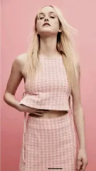 ZARA(ザラ) ピンク千鳥格子 セットアップ