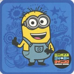 '[중고] 머그컵·탕만 미니언(네이비) “MINIONS FEVER DINING” 오리지널 코스터 [미니언스 피버 다이닝] 음료 메뉴 주문 특전
