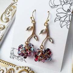 天然石♡ピンクアメジストのフルーツバスケットピアス14kgf - メルカリ