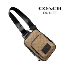 2024年最新】コーチ メンズバッグ COACH キャンバス レザー ジップ ...