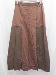 ◇ ⊇ niko and … ニコアンド ロング丈 フレア スカート サイズ4 ブラウン レディース P  【1409090038846】