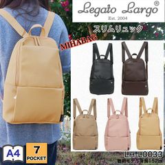 レガートラルゴ リュック リュックサック バッグパック バッグ レディース Legato Largo キーリール付 スマートポケット A4 合皮 通学 通勤 学校 仕事 学生 主婦 OL デイリー 普段使い 身幅に収まる マットスキン  j4-9