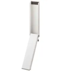 【在庫セール】マグネット 折り畳み ドアストッパー ホワイト 約W4.5×D9.5×H28cm スマート 山崎実業(Yamazaki) smart 玄関 簡単取付 2486