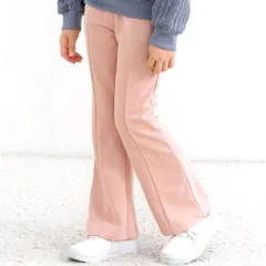 Bee【クーポン利用で20％OFF♪】切り替えフレアパンツ◇ピンク◇韓国子供服 韓国子ども服 韓国こども服 キッズ 女の子 男の子 100 110 120 130 140 150