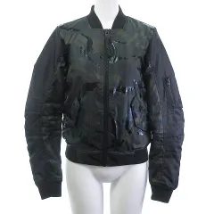 ジースターロウ G-Star RAW ブルゾン ジャケット MA-1 総柄 迷彩 カモ柄 緑系 グリーン カーキ XXS