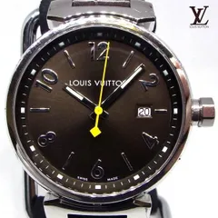 BRANDAxis✨ルイヴィトン タンブールGM Q1111 モノグラム クオーツ メンズ腕時計✨