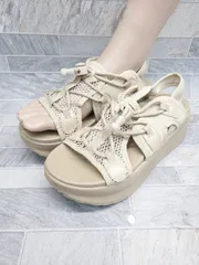 ◇ JELLY BEANS ジェリービーンズ 厚底 サンダル サイズ<!-利用不可文字-!> ベージュ レディース P  【1407100034338】