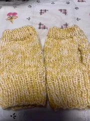 手編み【ゆび無し手袋・ハンドウォーマー】【短めサイズ】