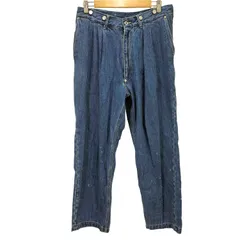スーパーサンクス SUPERTHANKS Pleated wide denim trousers デニムパンツ メンズ  Mのサムネイル