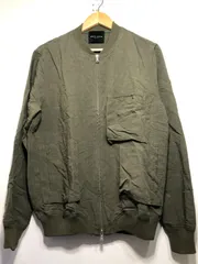 030122 roberto collina リネン混 ジップ ジャケット 48 カーキ オリーブ リブ ロベルトコリーナのサムネイル