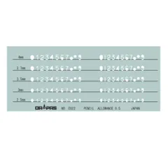 新品 ドラパス テンプレート 数字記号 31-822