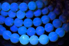 メキシコ産高品質◇クリア ブルーアンバー　7.5mm　ブレスレット 1個売り パワーストーン 天然石 _B1507-75