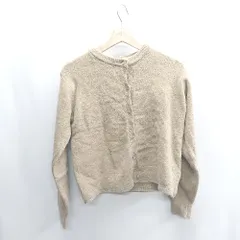 ◇ ⊇ MAISON DE THERESE　メゾン ド テレーズ ニット素材 長袖 カーディガン サイズM ブラウン レディース E  【1409240048831】