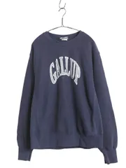 【お得なクーポン配布中!】 90s USA製 リー カレッジ プリント スウェット メンズ L 古着 オールド ヘビーウェイト トレーナー 裏起毛 厚手 リバース タイプ シンプル