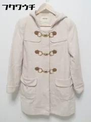 ■ LAISSE PASSE レッセパッセ アンゴラ混 長袖 ダッフル コート サイズ36 ベージュ系 レディース 【1002800498802】