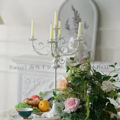 キャンドルホルダー ヨーロッパ ヴィンテージ調 レトロ調 アンティーク調 燭台 ロマンティック パーティー デコレーション 装飾 インテリア カフェ ショップ レストラン オフィス サロン ウェディング 4-7